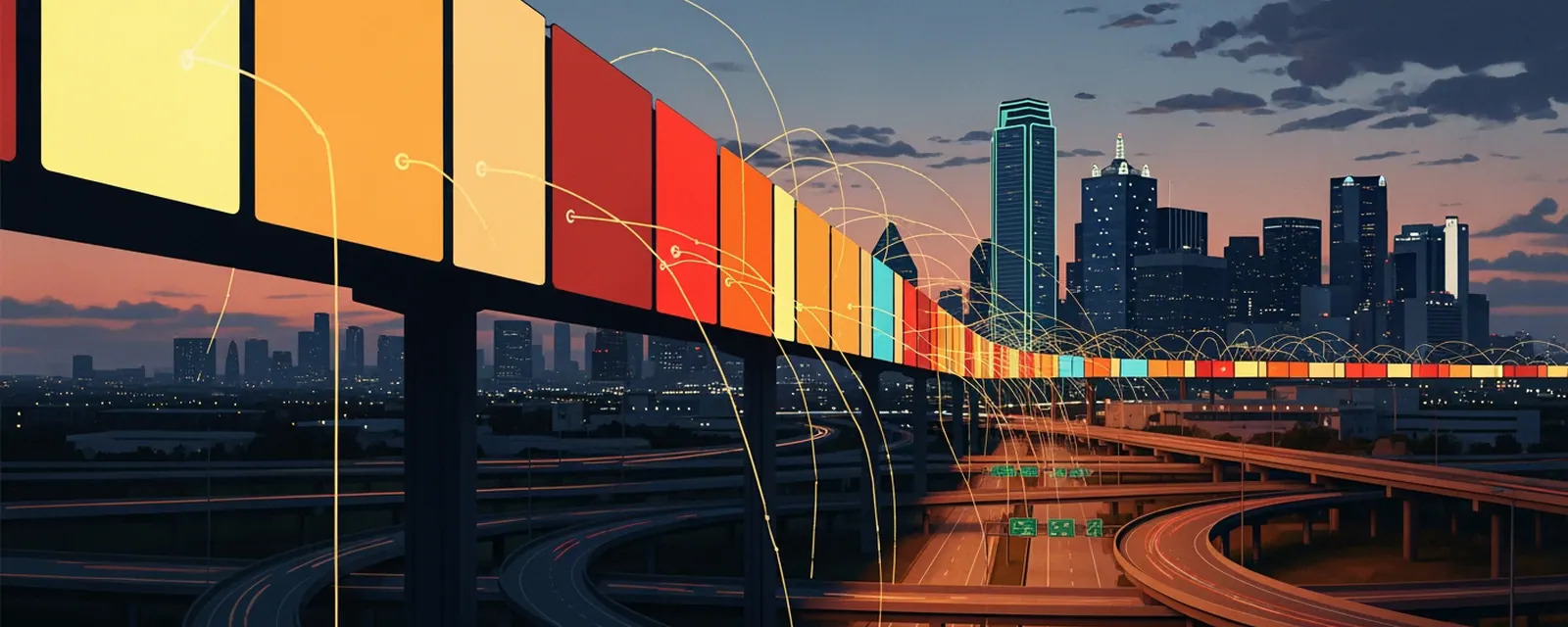 AdTech industry in Dallas — illustrated cover for the AdTech Landscape of Dallas