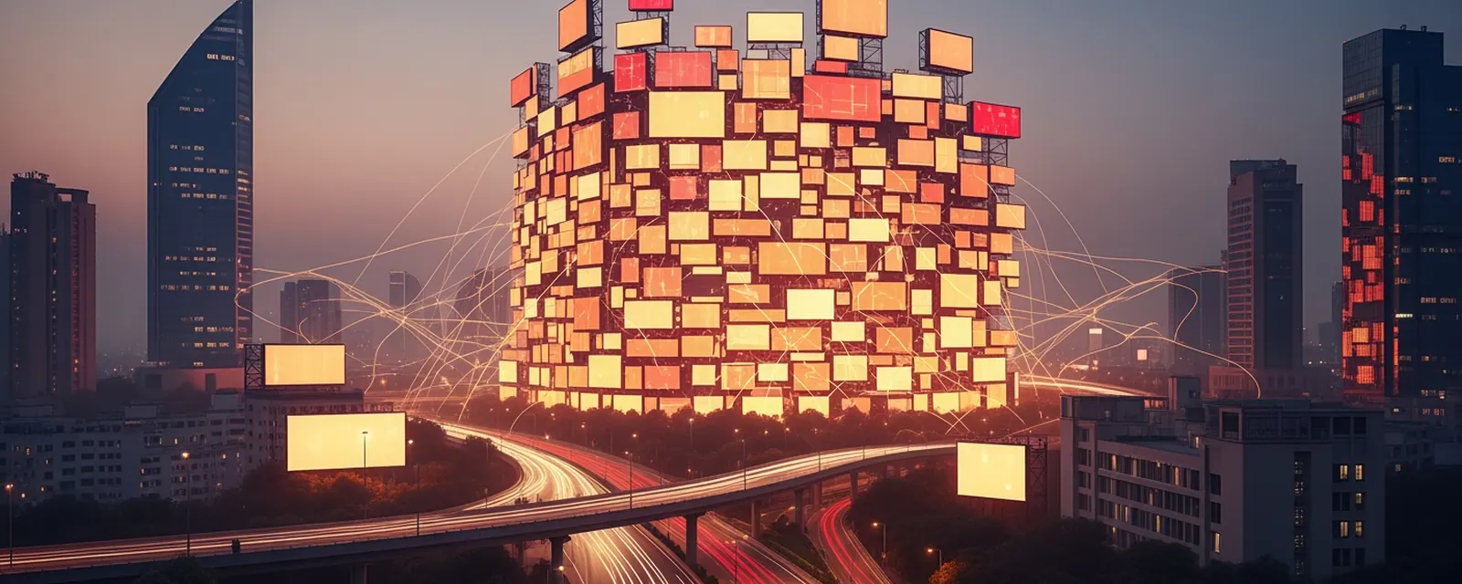AdTech industry in Noida — illustrated cover for the AdTech Landscape of Noida