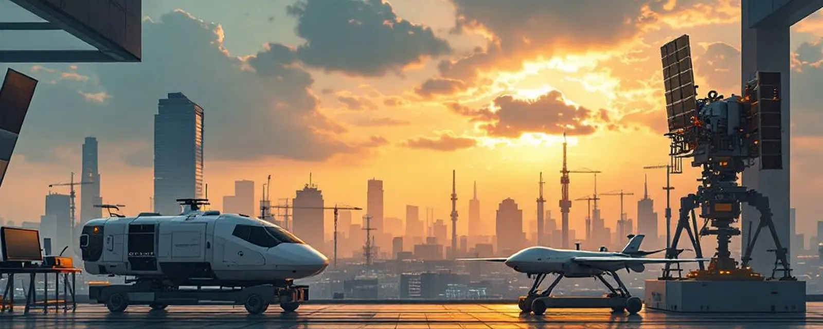 Aerospace, Maritime and Defense Tech industry in India — illustrated cover for the Aerospace, Maritime and Defense Tech Landscape of India