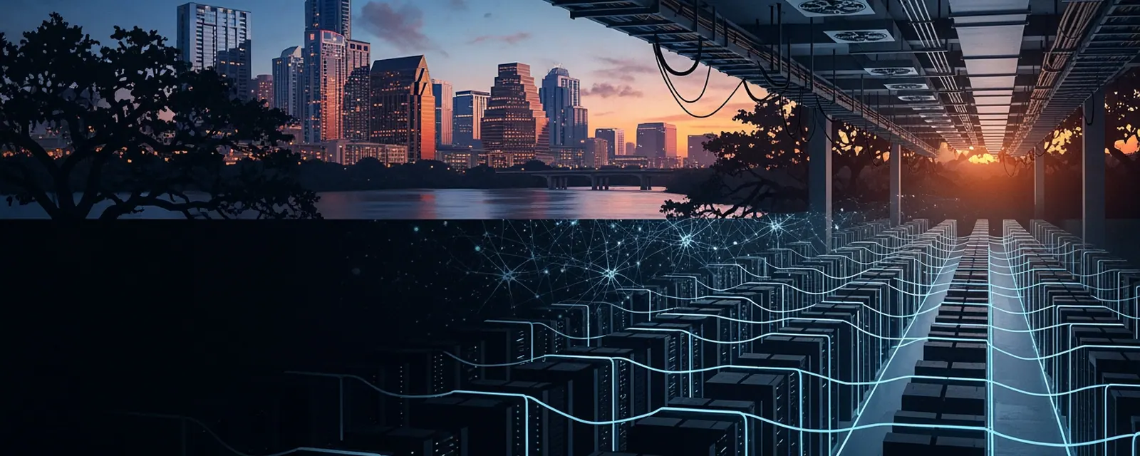 AI industry in Austin — illustrated cover for the AI Landscape of Austin