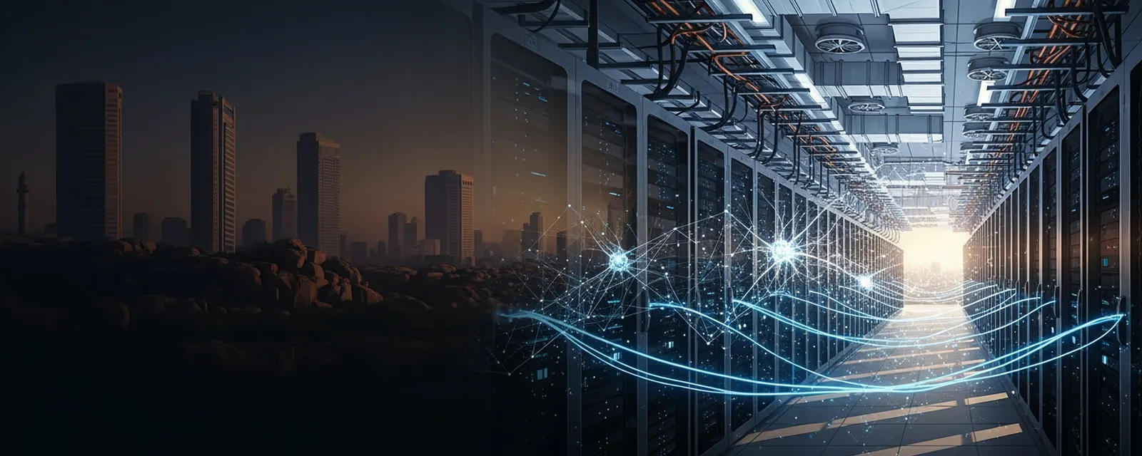 AI industry in Hyderabad — illustrated cover for the AI Landscape of Hyderabad