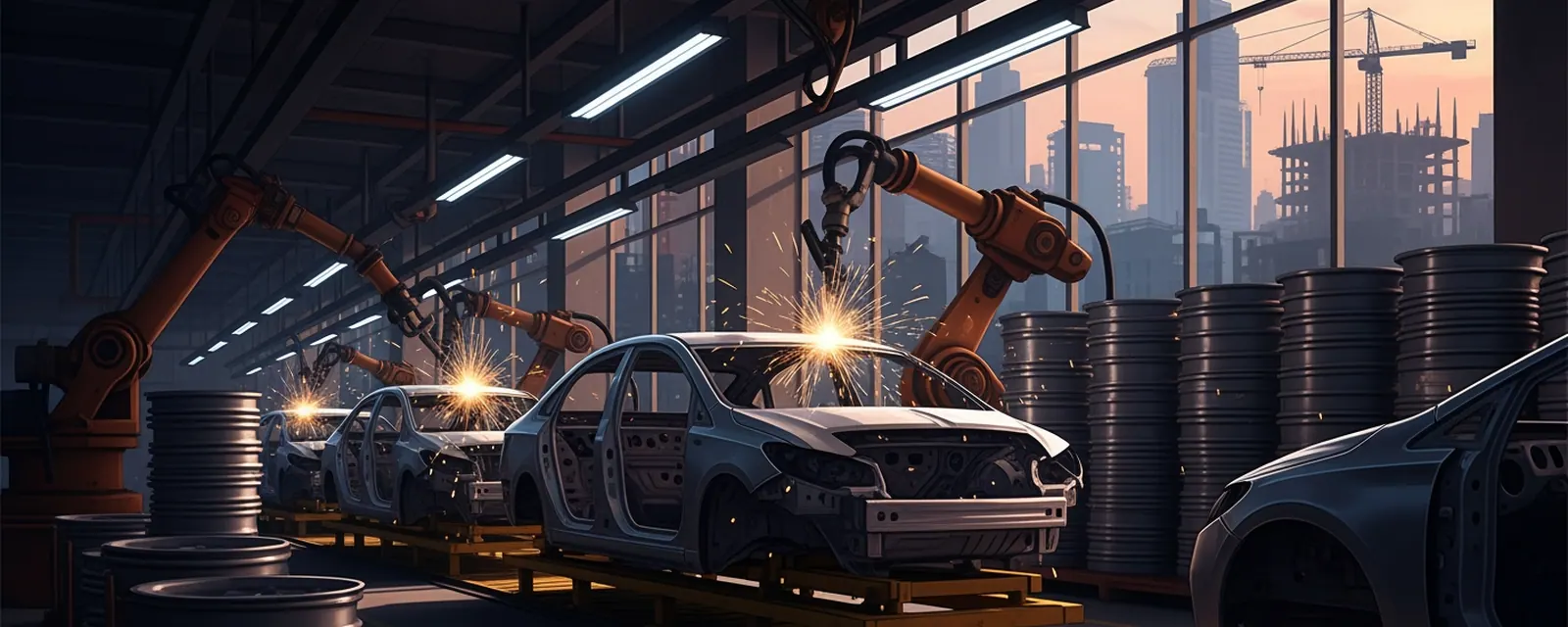 Auto industry in India — illustrated cover for the Auto Landscape of India