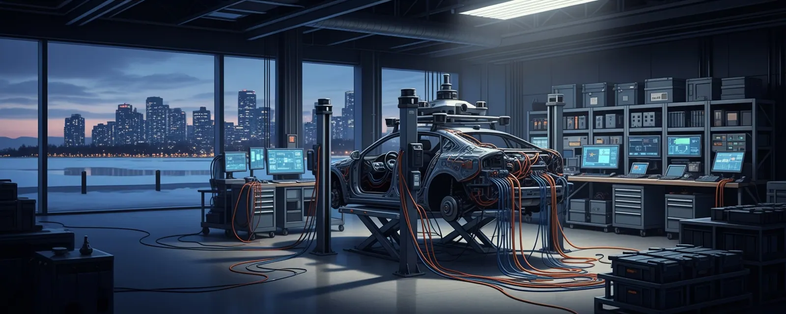 Auto Tech industry in Canada — illustrated cover for the Auto Tech Landscape of Canada