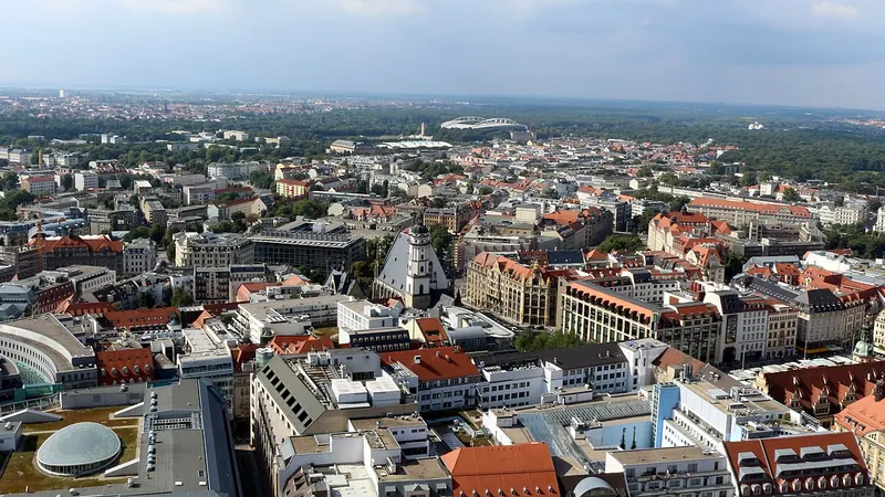 Leipzig skyline — Auto Tech hub in Germany