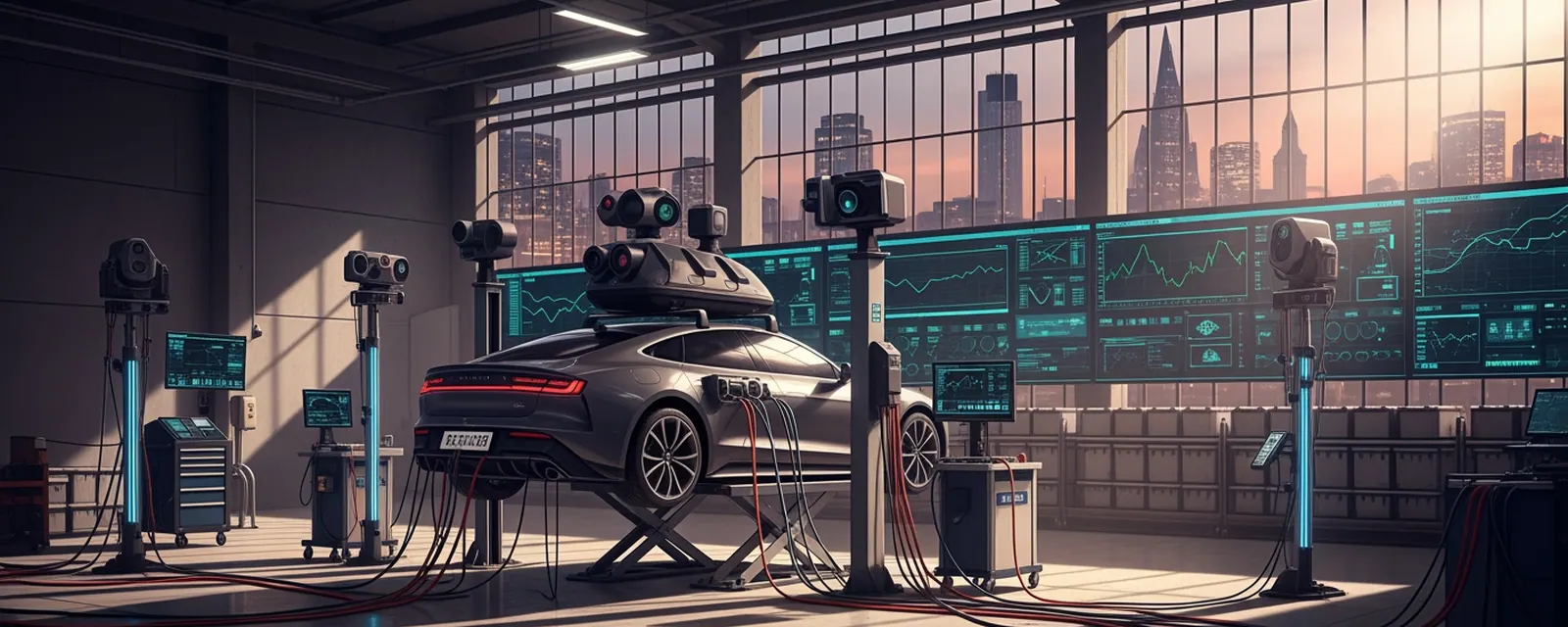 Auto Tech industry in the United Kingdom — illustrated cover for the Auto Tech Landscape of the United Kingdom