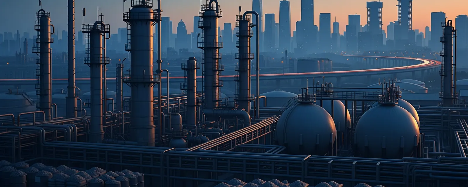 Chemicals and Materials industry in China — illustrated cover for the Chemicals and Materials Landscape of China