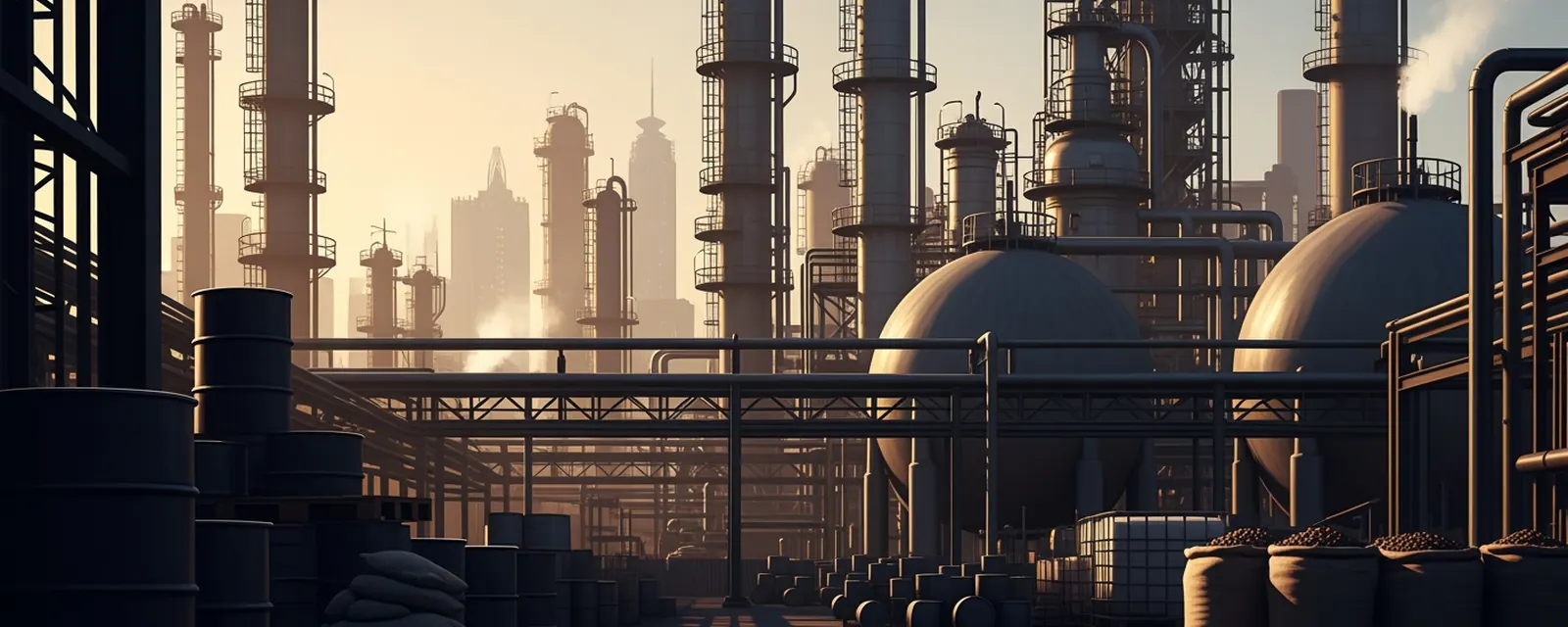 Chemicals and Materials industry in India — illustrated cover for the Chemicals and Materials Landscape of India