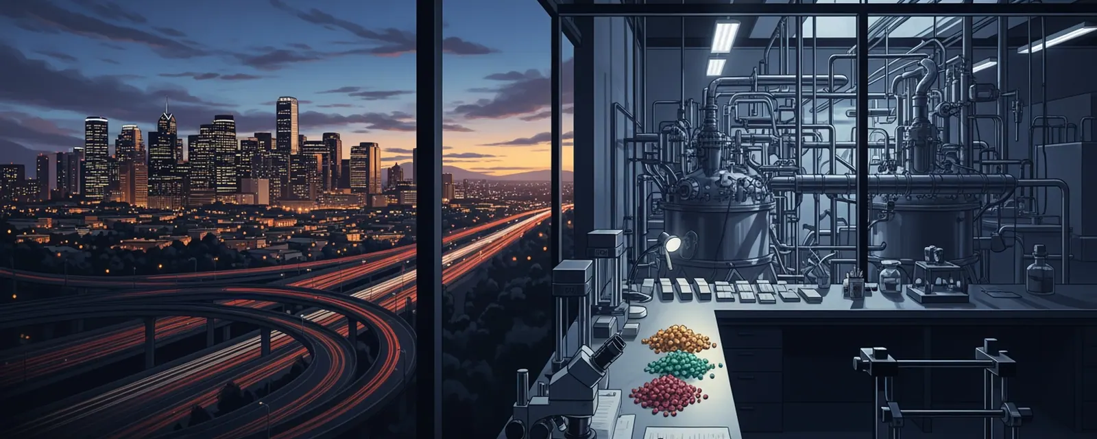Chemicals and Materials Tech industry in the United States — illustrated cover for the Chemicals and Materials Tech Landscape of the United States