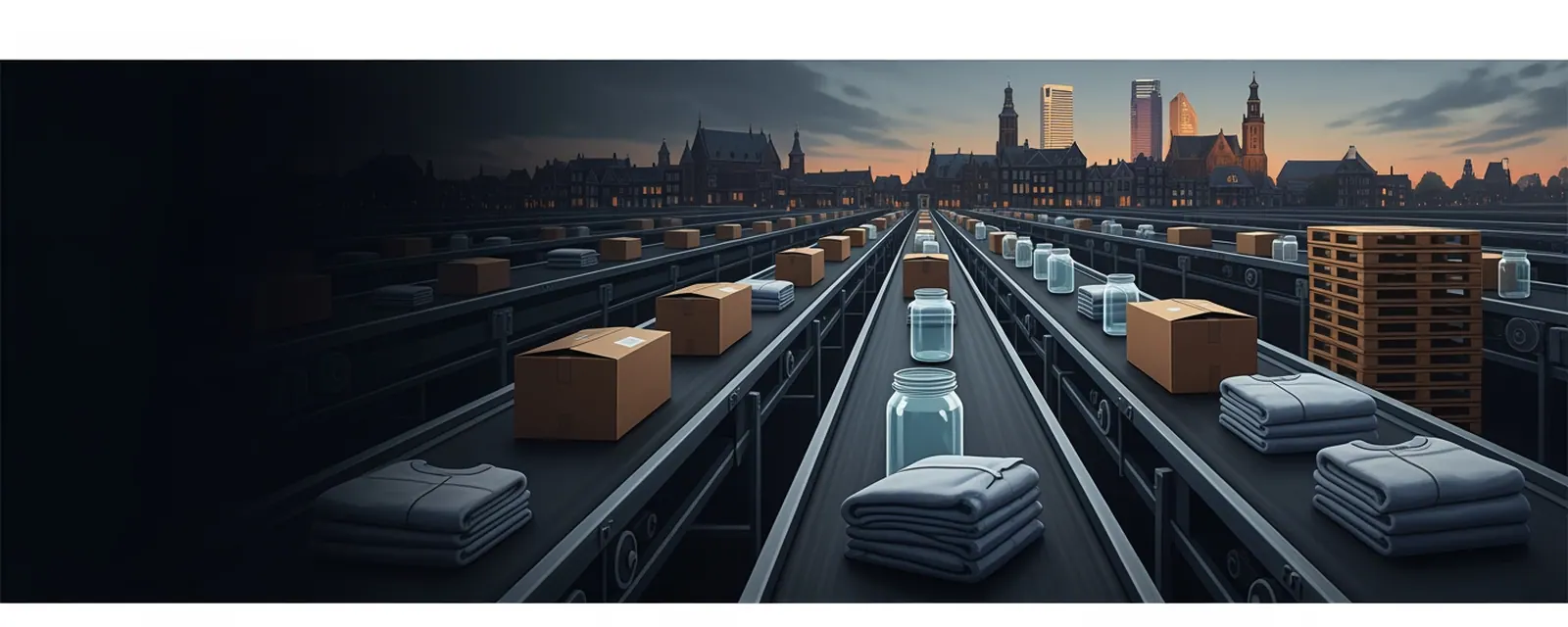 Consumer Goods industry in the Netherlands — illustrated cover for the Consumer Goods Landscape of the Netherlands