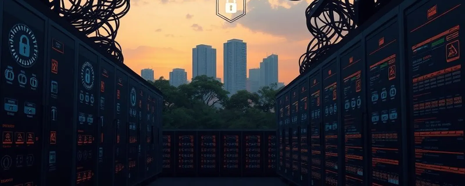 Cybersecurity industry in Bengaluru — illustrated cover for the Cybersecurity Landscape of Bengaluru