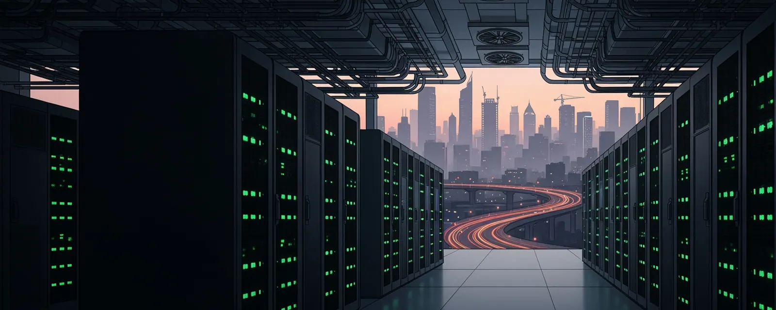 Enterprise Infrastructure industry in China — illustrated cover for the Enterprise Infrastructure Landscape of China