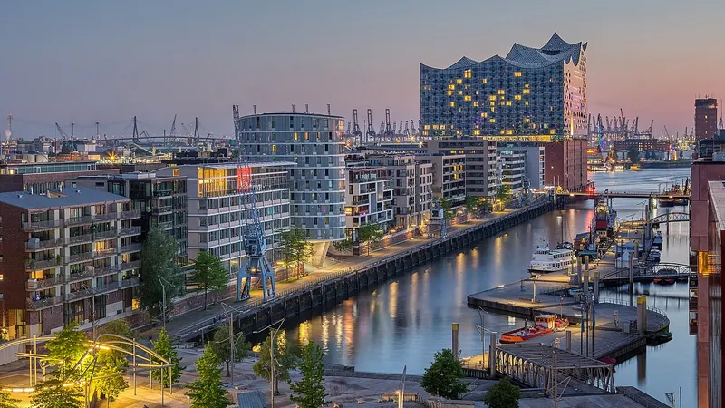 Hamburg skyline — Enterprise Infrastructure hub in Germany