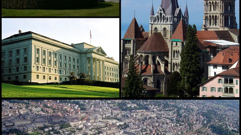 Lausanne skyline — Financial Services hub in Switzerland