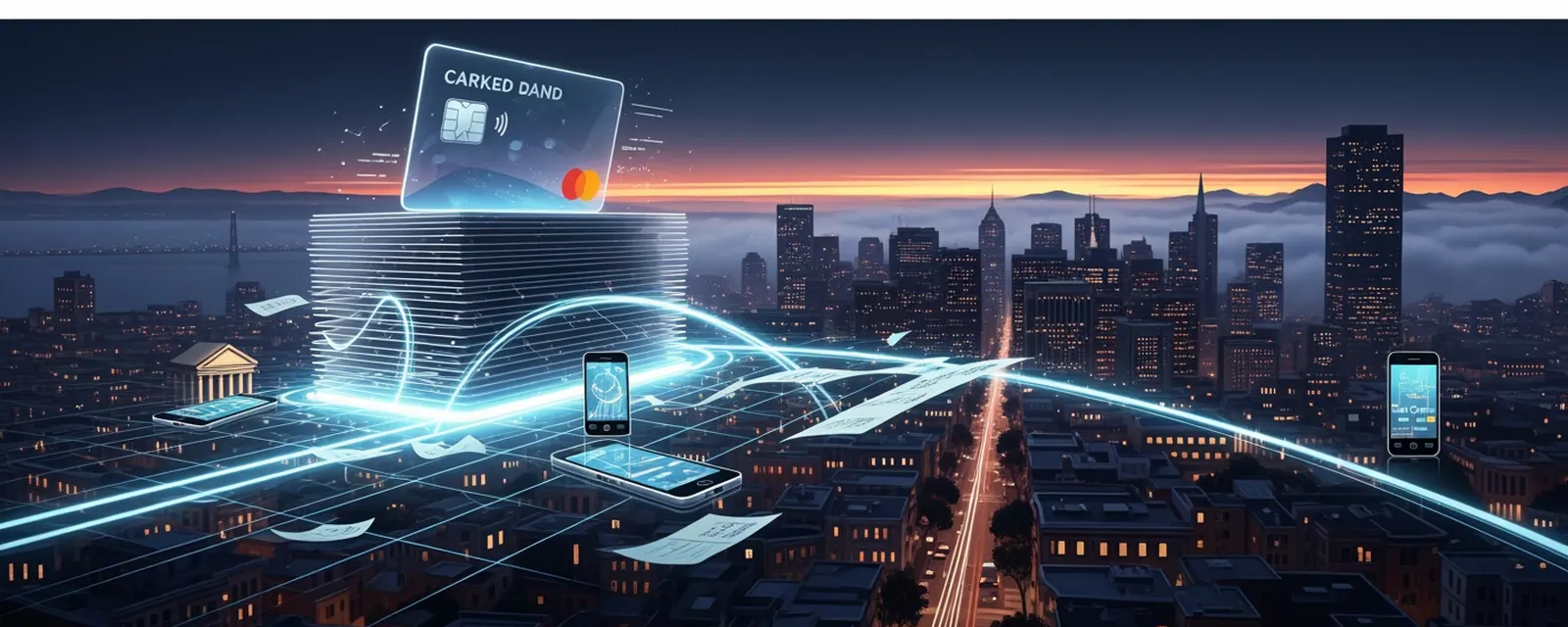 Fintech industry in San Francisco — illustrated cover for the Fintech Landscape of San Francisco