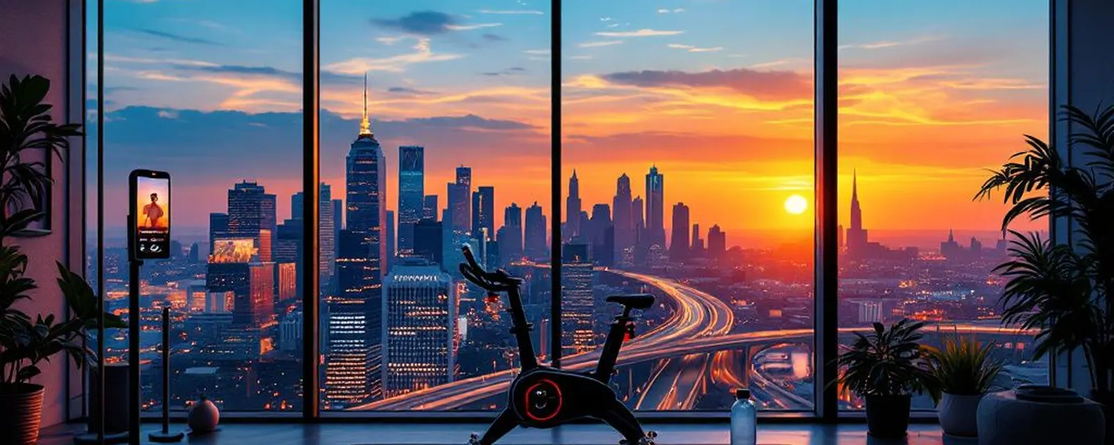Fitness Tech industry in the United States — illustrated cover for the Fitness Tech Landscape of the United States