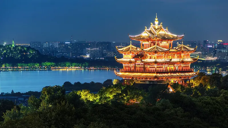 Hangzhou skyline — Food and Agriculture hub in China