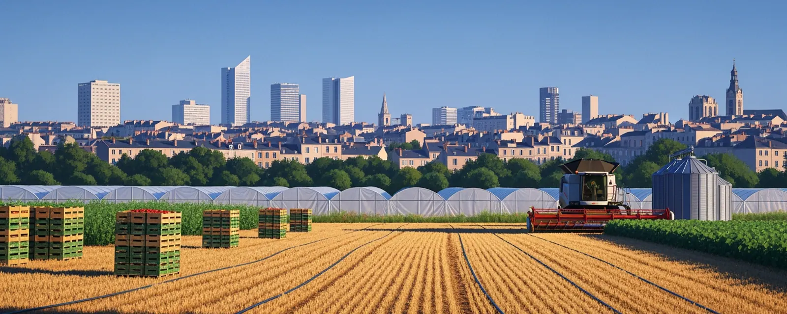Food and Agriculture industry in France — illustrated cover for the Food and Agriculture Landscape of France