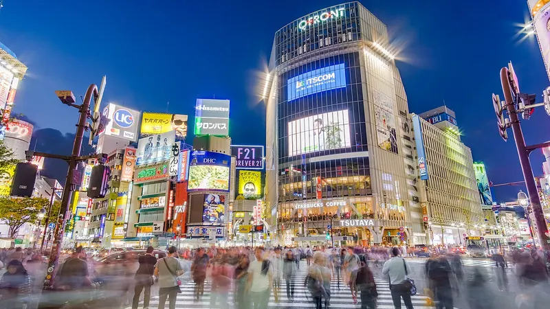 Shibuya skyline — Food and Agriculture hub in Japan