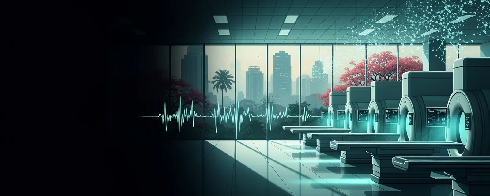 Healthtech industry in Bengaluru — illustrated cover for the Healthtech Landscape of Bengaluru