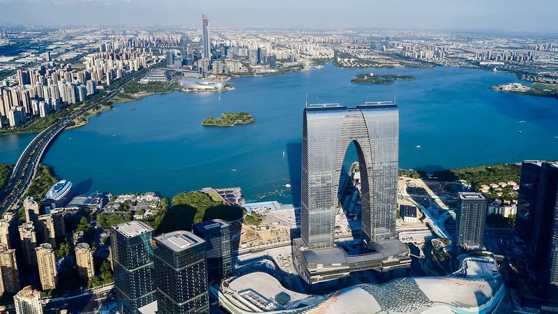 Suzhou skyline — Industrial Goods and Manufacturing hub in China