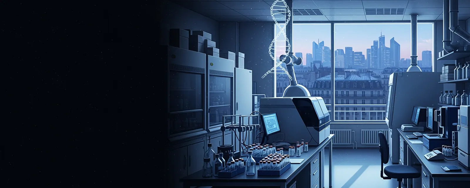 Life Sciences industry in France — illustrated cover for the Life Sciences Landscape of France