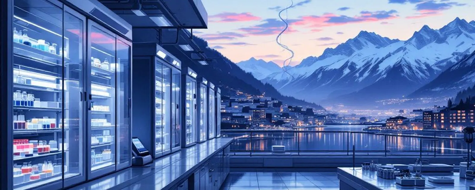 Life Sciences industry in Switzerland — illustrated cover for the Life Sciences Landscape of Switzerland