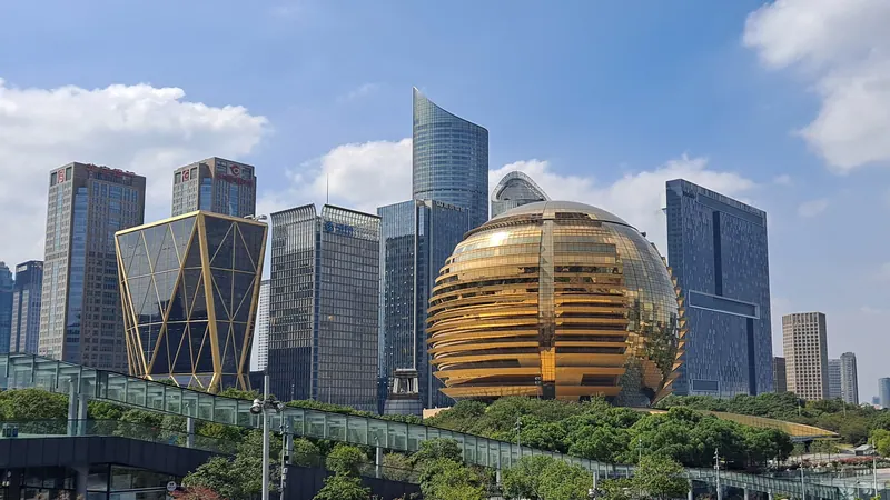 Hangzhou skyline — Media & Entertainment hub in China