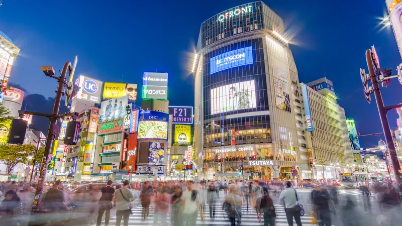 Shibuya skyline — Media & Entertainment hub in Japan