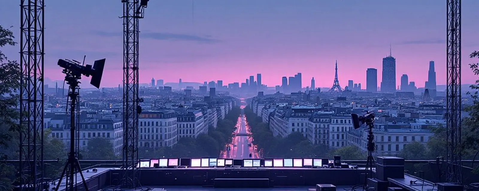 Media & Entertainment industry in Paris — illustrated cover for the Media & Entertainment Landscape of Paris