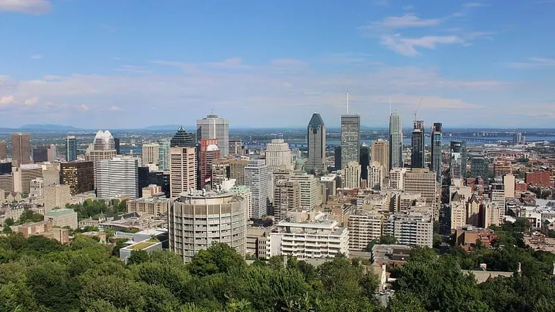 Montreal skyline — Mining hub in Canada