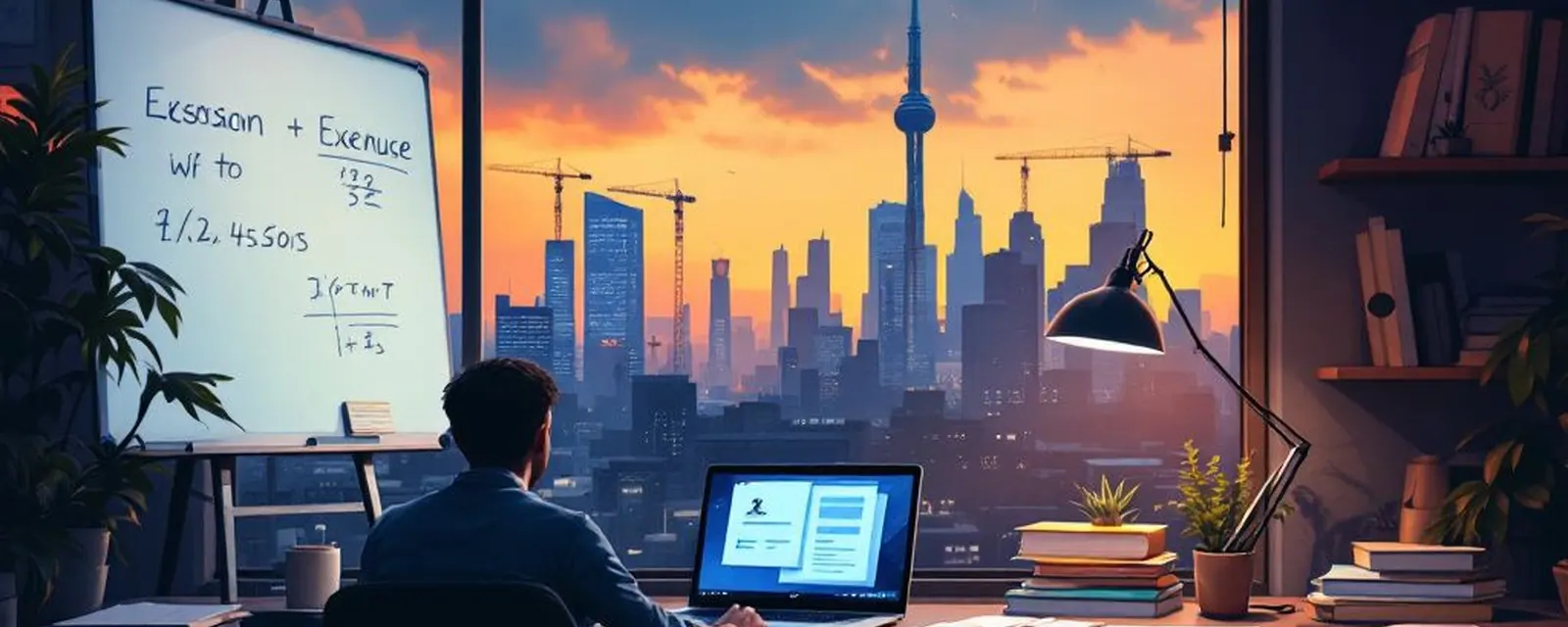 Online Learning industry in India — illustrated cover for the Online Learning Landscape of India
