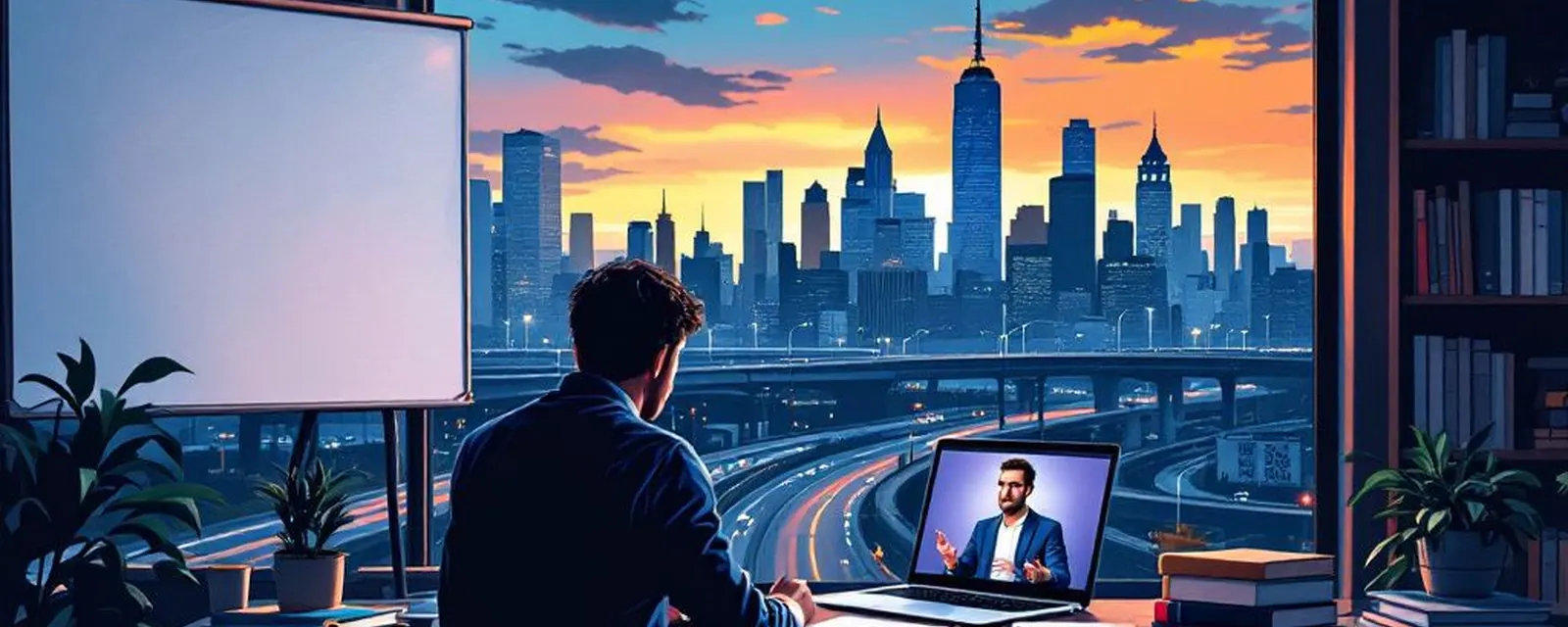 Online Learning industry in the United States — illustrated cover for the Online Learning Landscape of the United States