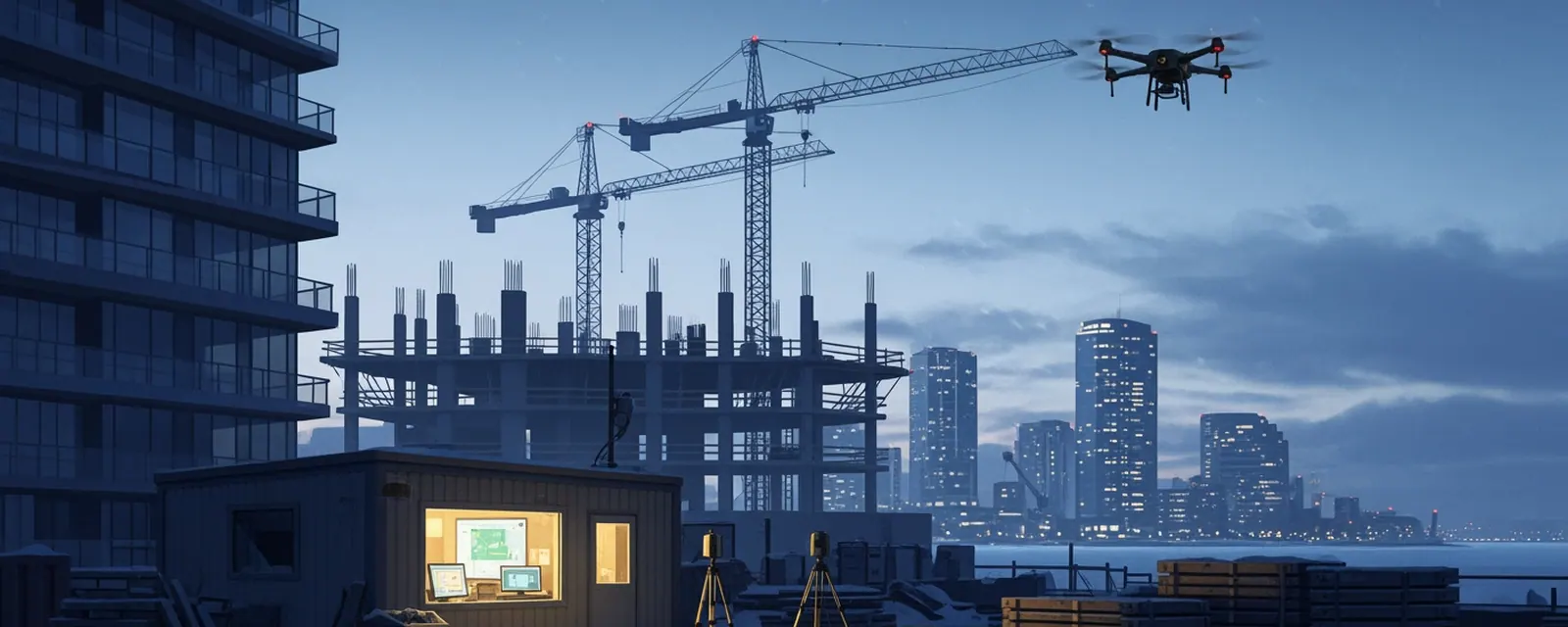 Real Estate and Construction Tech industry in Canada — illustrated cover for the Real Estate and Construction Tech Landscape of Canada