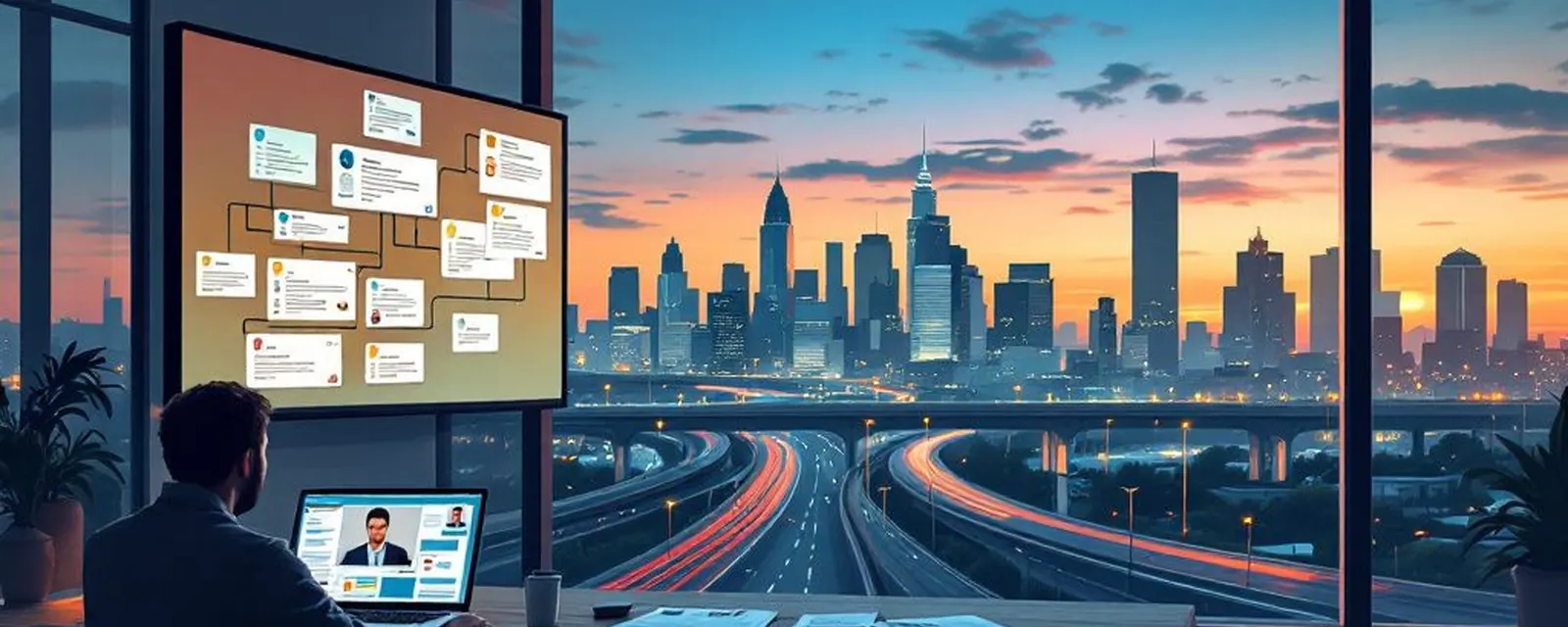 Recruiting Tech industry in the United States — illustrated cover for the Recruiting Tech Landscape of the United States
