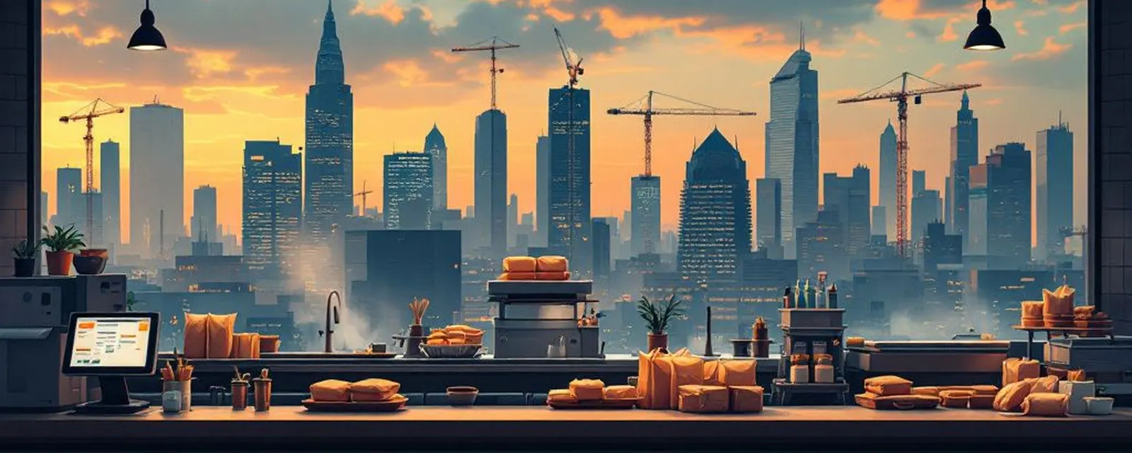 Restaurant Tech industry in India — illustrated cover for the Restaurant Tech Landscape of India