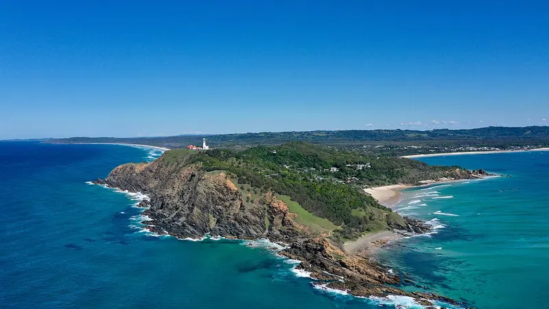 Byron Bay skyline — Retail hub in Australia
