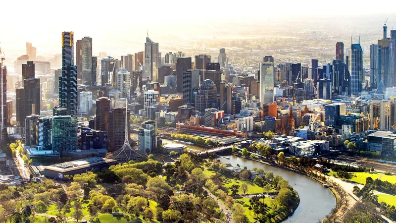 Melbourne skyline — Retail hub in Australia