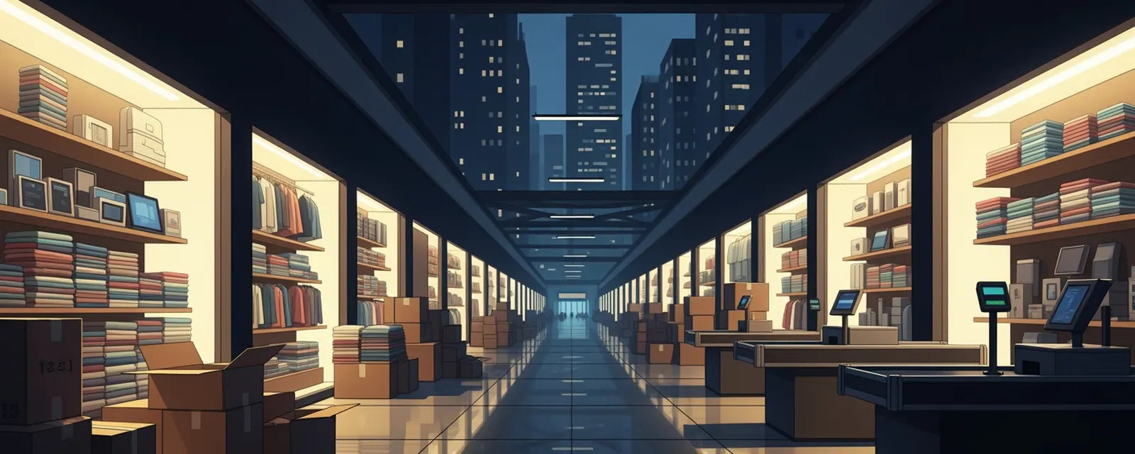 Retail industry in China — illustrated cover for the Retail Landscape of China
