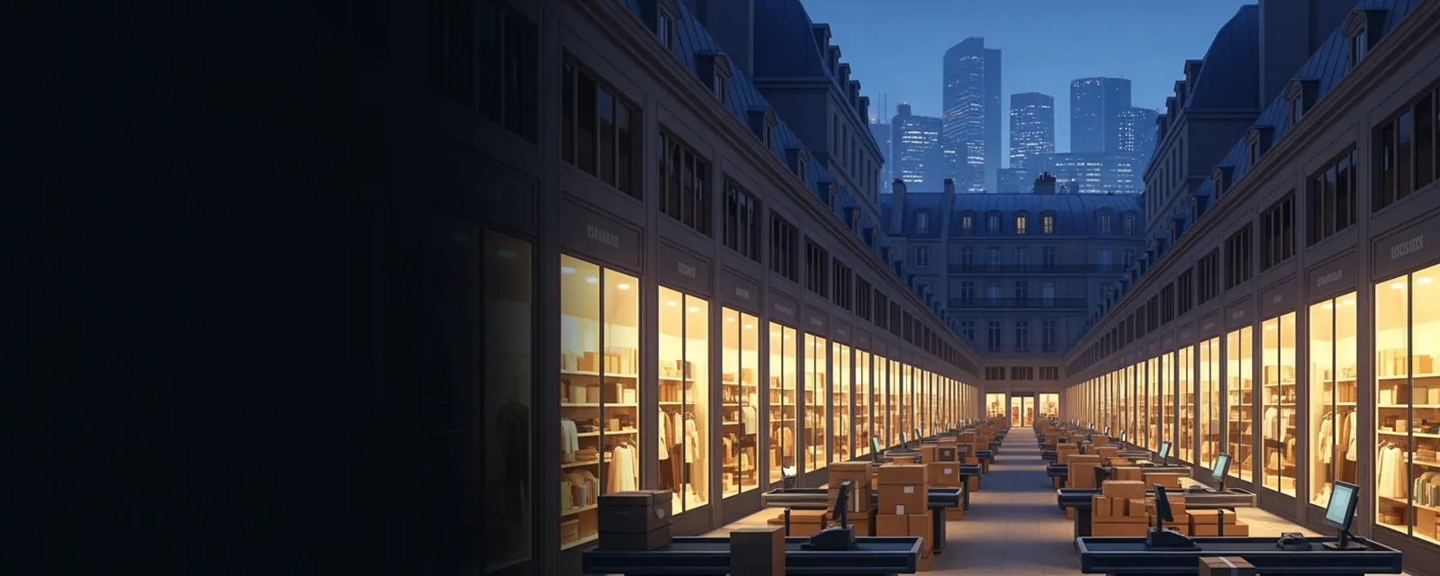 Retail industry in France — illustrated cover for the Retail Landscape of France
