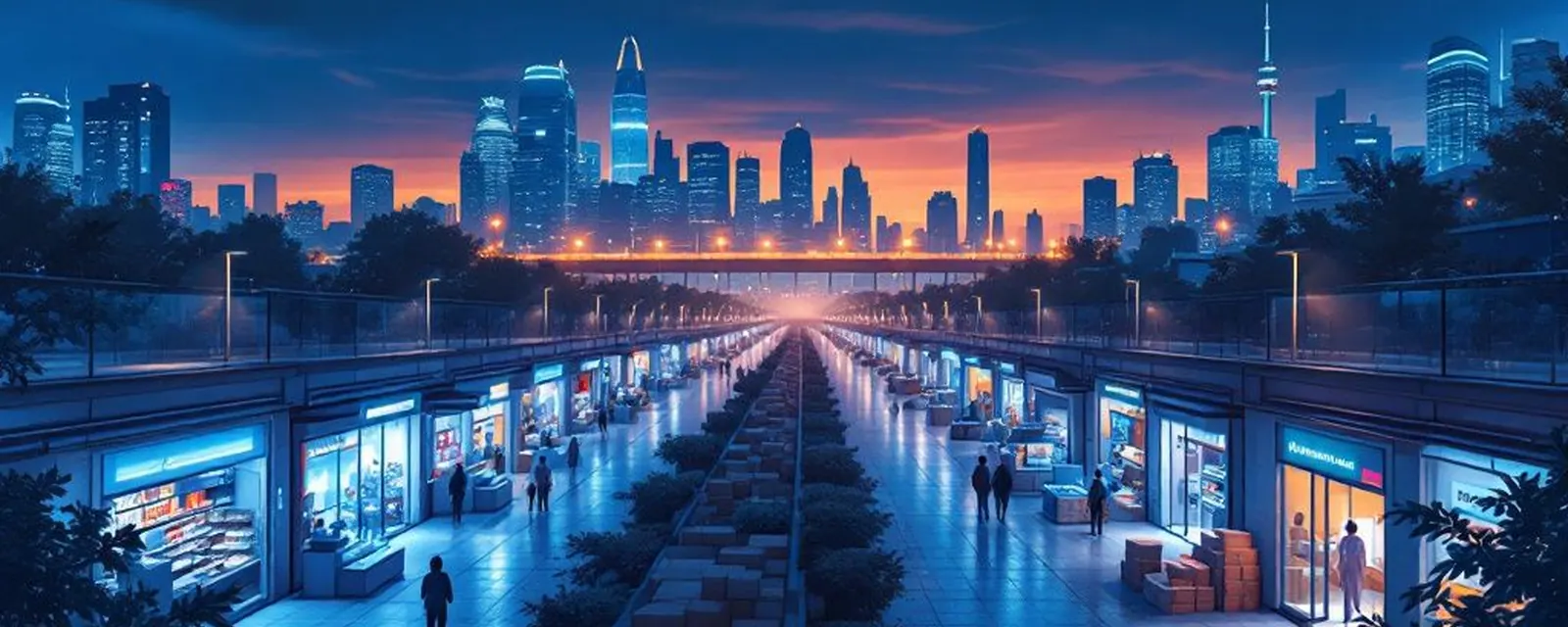 Retail industry in Gurugram — illustrated cover for the Retail Landscape of Gurugram