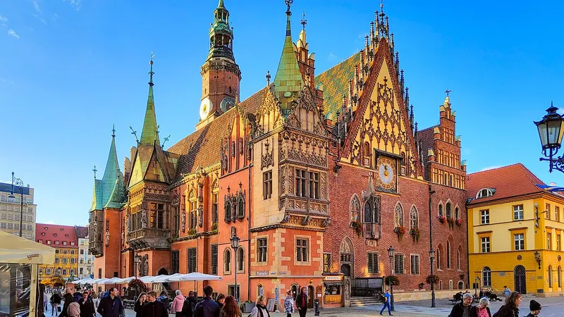 Wrocław skyline — Retail hub in Poland