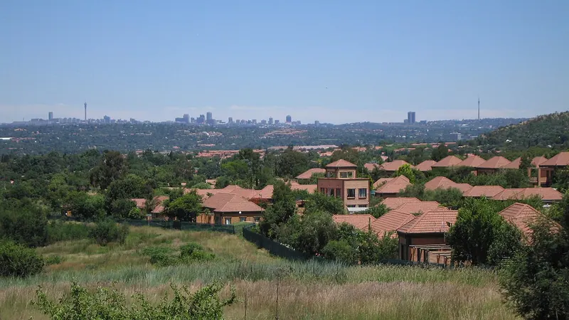 Randburg skyline — Retail hub in South Africa