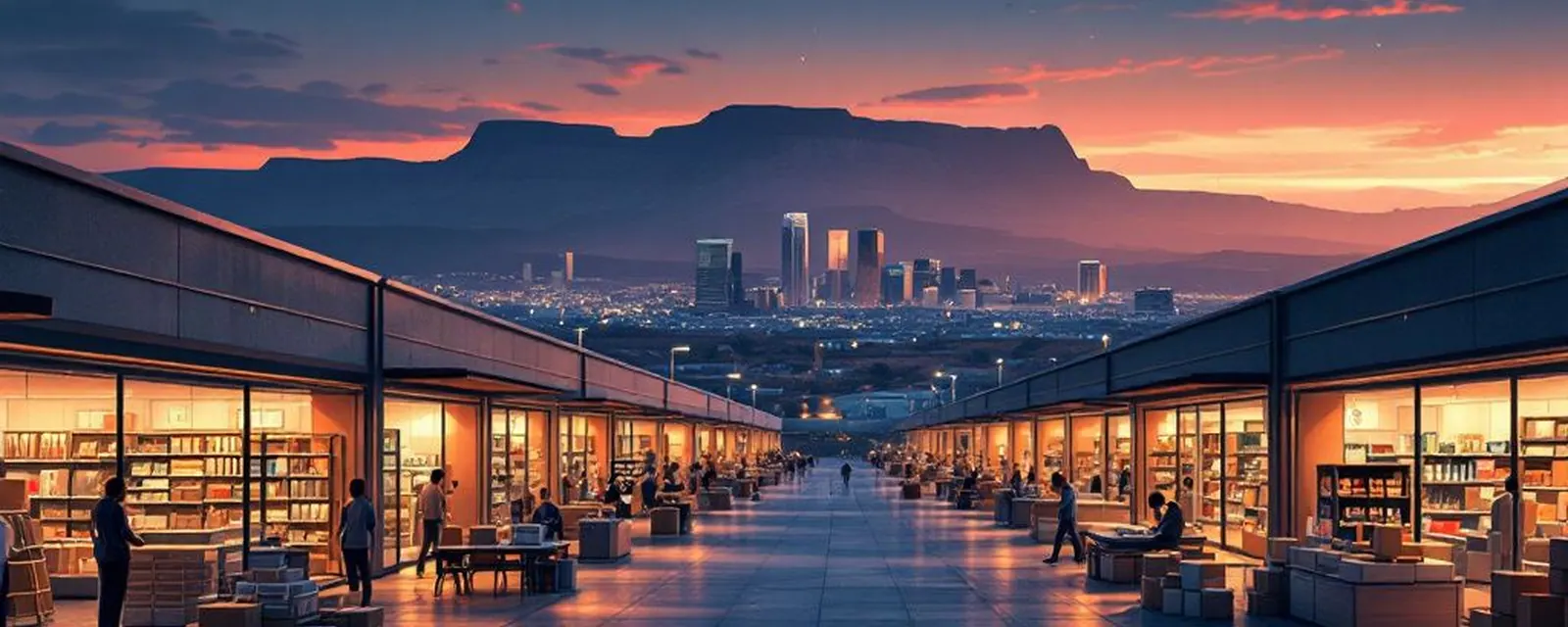 Retail industry in South Africa — illustrated cover for the Retail Landscape of South Africa