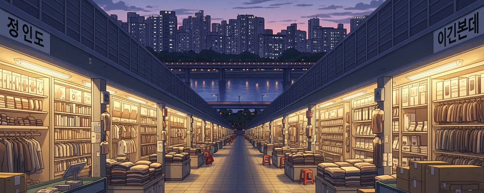 Retail industry in South Korea — illustrated cover for the Retail Landscape of South Korea