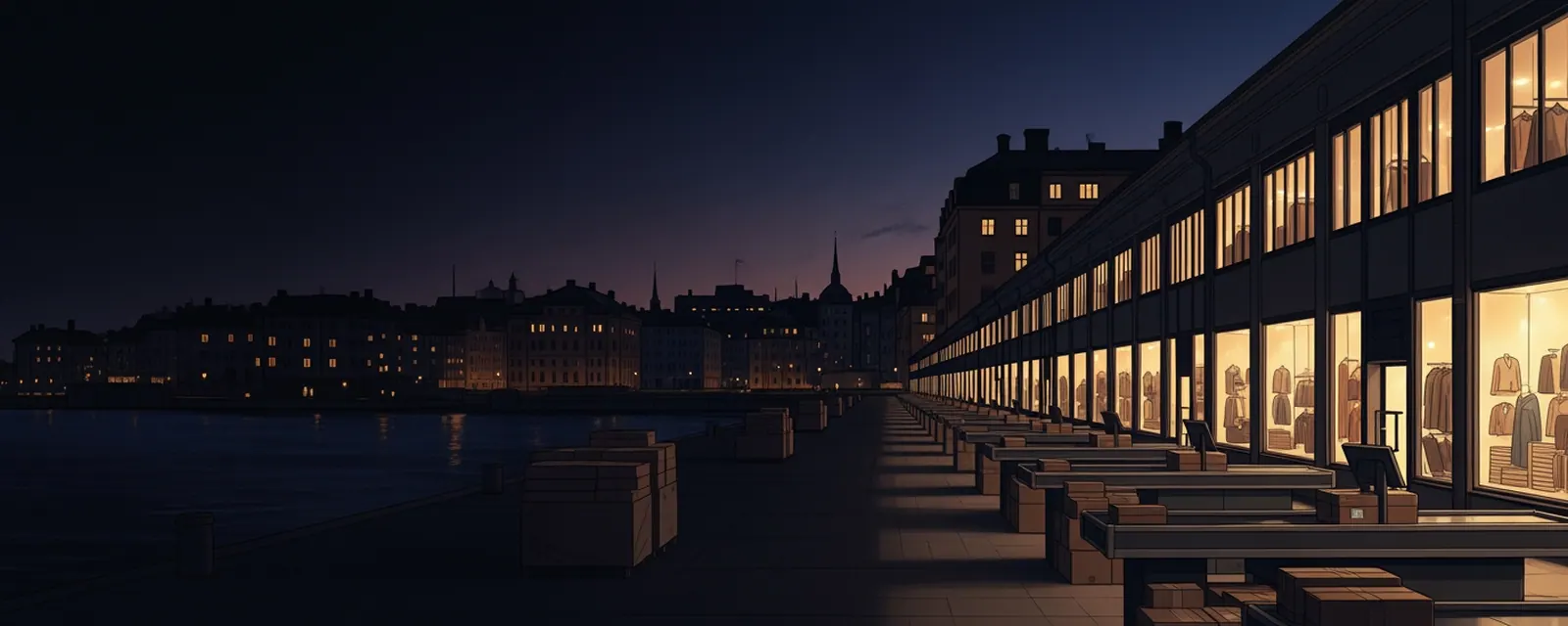 Retail industry in Sweden — illustrated cover for the Retail Landscape of Sweden