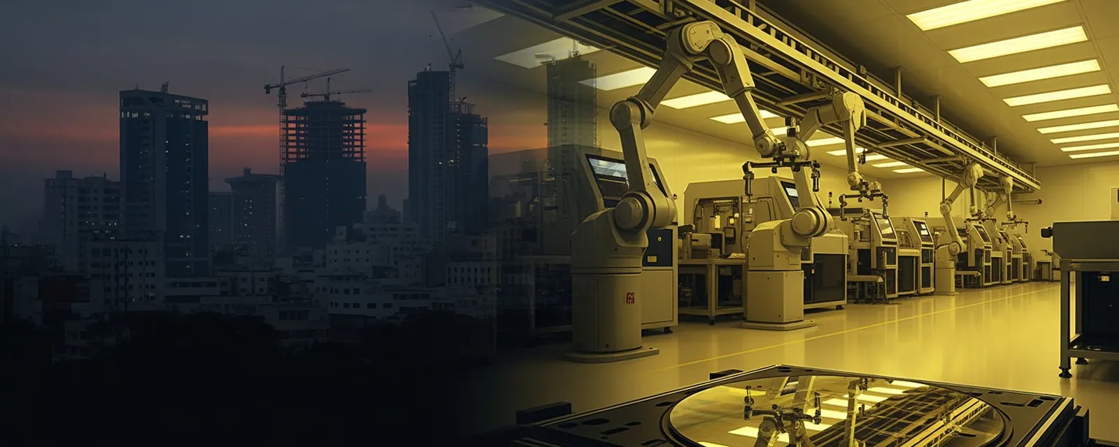 Semiconductors industry in India — illustrated cover for the Semiconductors Landscape of India