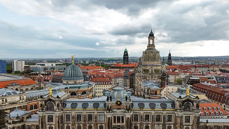 Dresden skyline — Sustainability Tech hub in Germany