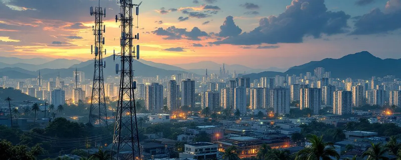 Telecom industry in Brazil — illustrated cover for the Telecom Landscape of Brazil