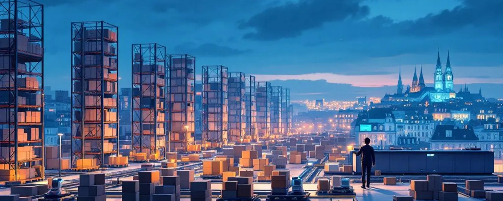 Transportation and Logistics Tech industry in France — illustrated cover for the Transportation and Logistics Tech Landscape of France