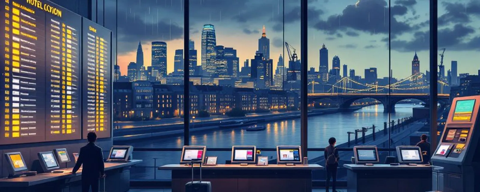 Travel and Hospitality Tech industry in London — illustrated cover for the Travel and Hospitality Tech Landscape of London